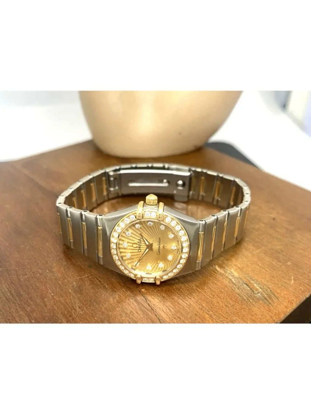 Omega Constellation Women's Watch 160 Years Anniversary Diamond 18K Gold & Steel